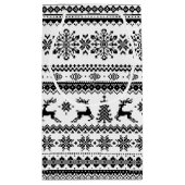 Petit Sac Cadeau Monogramme juste de motif d'île de noir de (Dos)