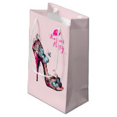 Petit Sac Cadeau Monogramme moderne élégant Papillon haut talon (Dos Angle)