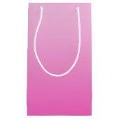 Petit Sac Cadeau monogrammes clignotants à rose sombre rose vif (Devant)