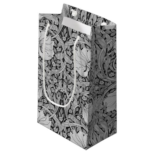 Petit Sac Cadeau Monotone gris Pimpernel, William Morris (Devant Angle)