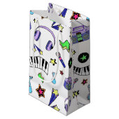 Petit Sac Cadeau Montez la musique (Devant Angle)