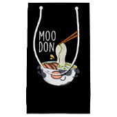 Petit Sac Cadeau Moo-don Funny Udon Pun Dark BG (Devant)