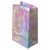 Petit Sac Cadeau mosaïque holo sparkle : (Devant Angle)