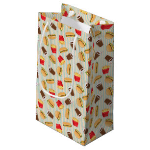 Petit Sac Cadeau Motif 2 d'aliments de préparation rapide