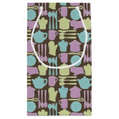 Petit Sac Cadeau Motif 2 d'ustensiles de cuisine (Dos)