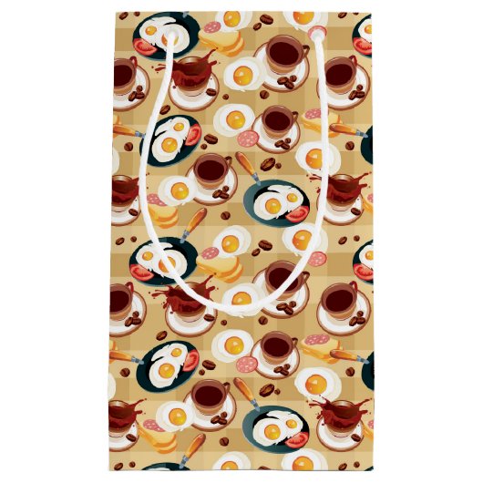 Petit Sac Cadeau Motif 3 de petit déjeuner (Devant)