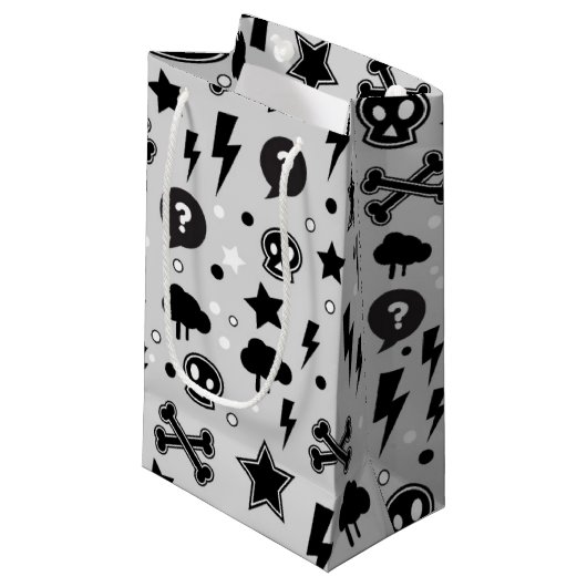 Petit Sac Cadeau Motif à la mode (Devant Angle)