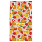 Petit Sac Cadeau Motif abstrait avec la fraise (Dos)