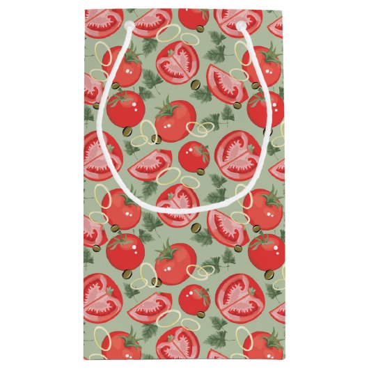 Petit Sac Cadeau Motif abstrait avec la tomate (Dos)