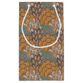 Petit Sac Cadeau Motif abstrait de plume de paon (Dos)