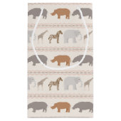 Petit Sac Cadeau Motif africain 1 d'animaux (Dos)