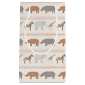 Petit Sac Cadeau Motif africain 1 d'animaux (Devant)