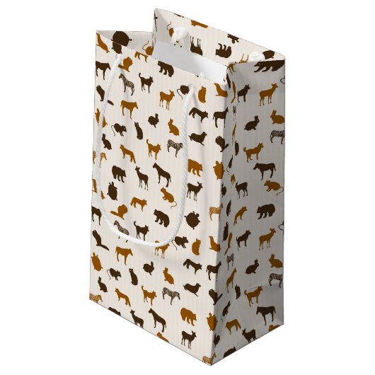 Petit Sac Cadeau Motif animal 1 (Dos Angle)