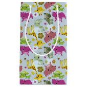 Petit Sac Cadeau motif animal de safari (Devant)