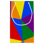 Petit Sac Cadeau Motif arc-en-ciel de Polygone (Dos)