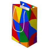 Petit Sac Cadeau Motif arc-en-ciel de Polygone (Dos Angle)