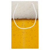 Petit Sac Cadeau Motif Arrière - plan des bulles de bière (Dos)