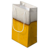 Petit Sac Cadeau Motif Arrière - plan des bulles de bière (Dos Angle)
