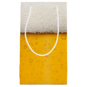 Petit Sac Cadeau Motif Arrière - plan des bulles de bière (Devant)