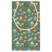 Petit Sac Cadeau Motif avec cupcakes et bonbons (Dos)