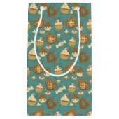 Petit Sac Cadeau Motif avec cupcakes et bonbons (Devant)