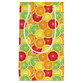 Petit Sac Cadeau Motif avec des agrumes (Devant)