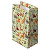 Petit Sac Cadeau Motif avec des animaux de bande dessinée (Devant Angle)