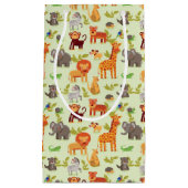 Petit Sac Cadeau Motif avec des animaux de bande dessinée (Devant)