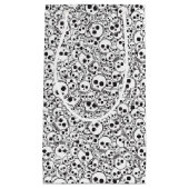 Petit Sac Cadeau Motif avec des crânes (Devant)