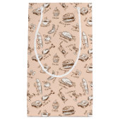 Petit Sac Cadeau Motif avec la nourriture (Devant)