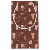 Petit Sac Cadeau Motif avec les éléments relatifs de café (Dos)