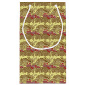 Petit Sac Cadeau Motif avec les poissons et la vague (Dos)