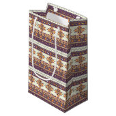 Petit Sac Cadeau Motif aztèque coloré (Devant Angle)
