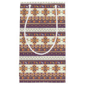 Petit Sac Cadeau Motif aztèque coloré (Devant)