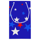 Petit Sac Cadeau Motif bleu, rouge et blanc (Dos)