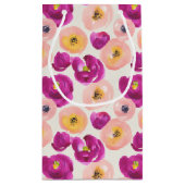 Petit Sac Cadeau Motif botanique d'aquarelle (Dos)