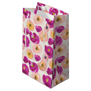 Petit Sac Cadeau Motif botanique d'aquarelle