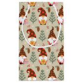Petit Sac Cadeau Motif cadeau Noël Gnomes (Dos)