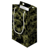 Petit Sac Cadeau Motif Camo (Devant Angle)