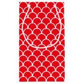 Petit Sac Cadeau Motif Cercle rouge sans joint (Dos)