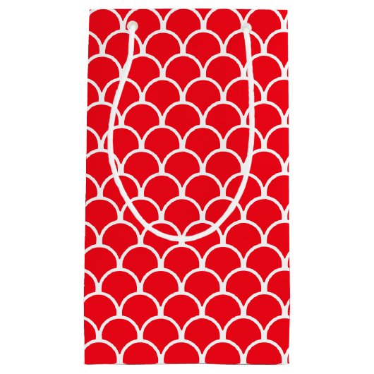 Petit Sac Cadeau Motif Cercle rouge sans joint (Devant)