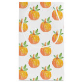 Petit Sac Cadeau Motif Citrouille aquarelle (Dos)