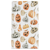 Petit Sac Cadeau Motif Citrouille d'aquarelle amusant (Devant)