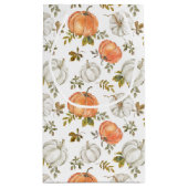 Petit Sac Cadeau Motif Citrouille d'aquarelle d'automne (Dos)