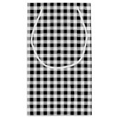 Petit Sac Cadeau Motif classique noir blanc de Buffalo Check (Dos)