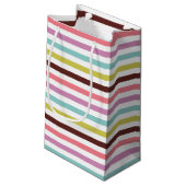 Petit Sac Cadeau Motif Coloré  (Dos Angle)