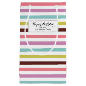 Petit Sac Cadeau Motif Coloré  (Devant)