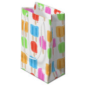 Petit Sac Cadeau Motif coloré de Popsicle (Devant Angle)