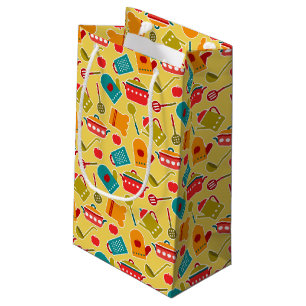 Petit Sac Cadeau Motif coloré des ustensiles de cuisine