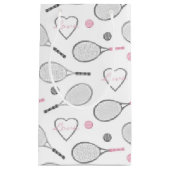 Petit Sac Cadeau Motif d'amour de tennis (Devant)